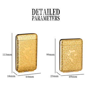 Luxury Vintage Engraved Cigarette Case for 16/20 Cigarettes Mimarta