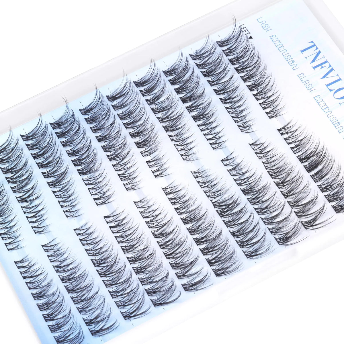 Natural Lash Clusters Wispy Cluster Eyelash Extensions Left&Right Cluster Lashes C Curl Individual Lashes Extension DIY Natural Eye Lash Clusters by TNFVLONEINS Left&Right Lash Clusters Rieworkes