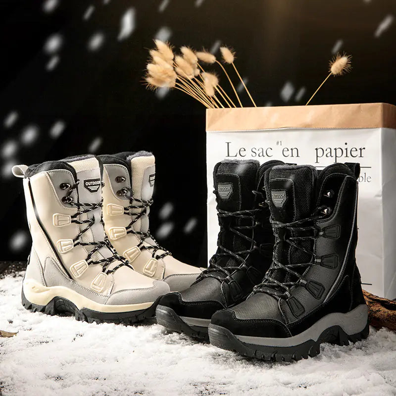 Fleece Lined Waterproof Snow Boots for Women Mimarta