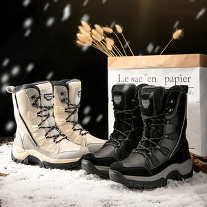 Fleece Lined Waterproof Snow Boots for Women Mimarta