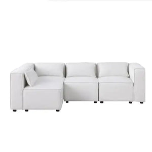 Modular Sofa BEIGE Chenille Fabric, Simple And Grand, The Seat And Back Is Very Soft. This Is Also A KNOCK DOWN Sofa Rieworkes