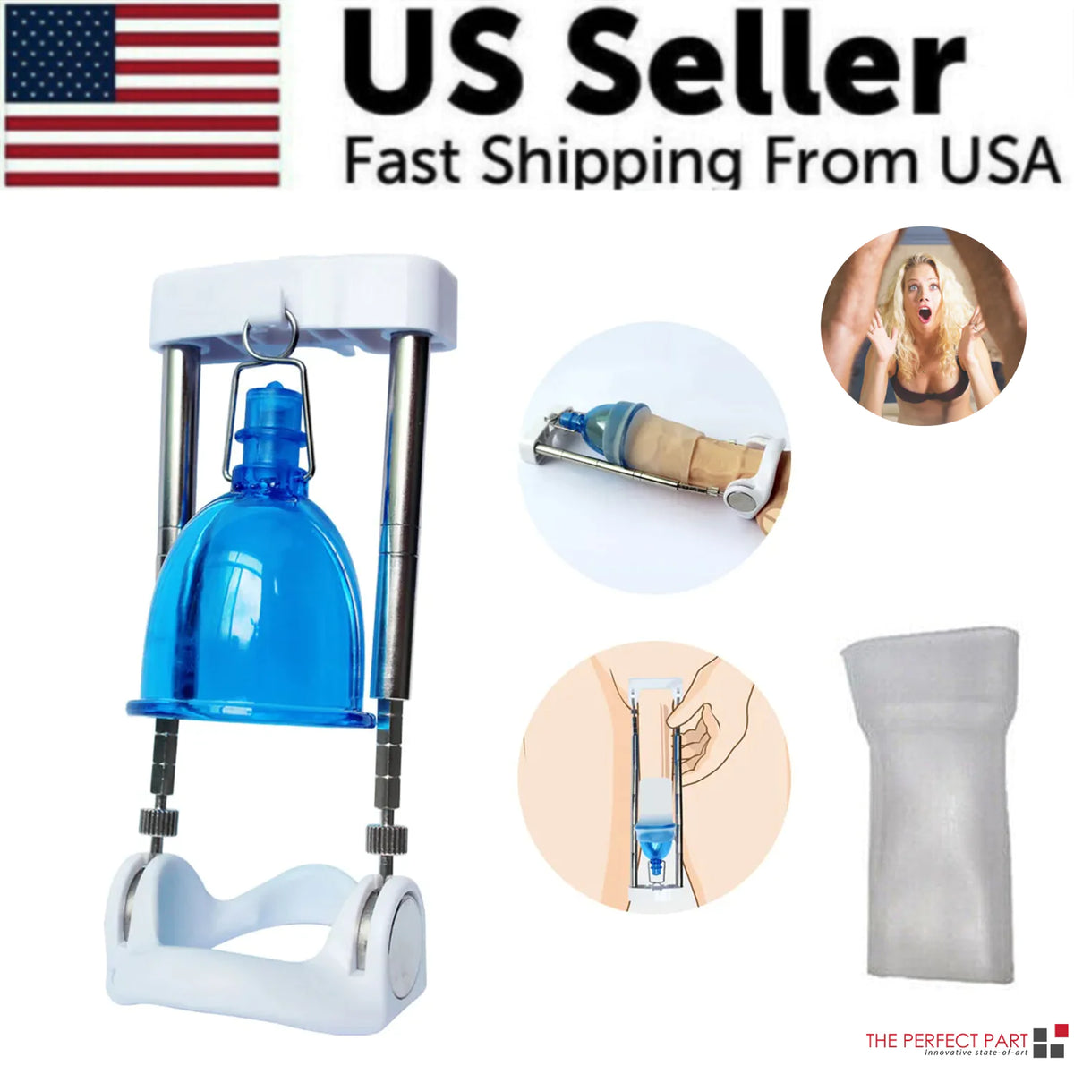 Super Penis Enlargement Extender Vacuum Stretcher Pump Hanger Bigger Enhancement Rieworkes