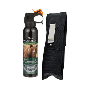 Guard Alaska 9 oz. Bear Spray and Pepper Defense Belt Clip Holster - Maximum Strength Pepper Spray for Hiking Camping Outdoors Self Defense (1-Pack) Mimarta