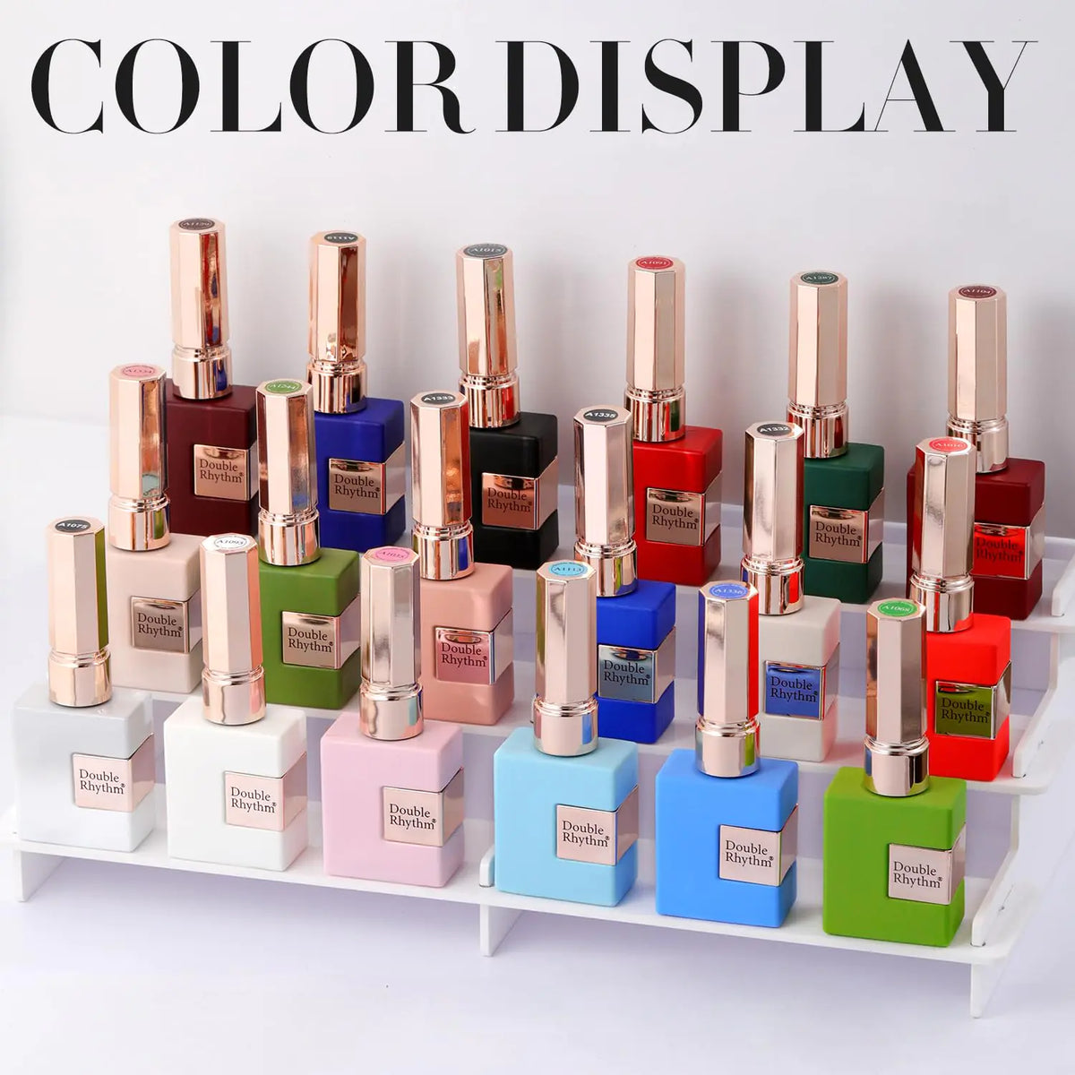 Double Rhythm Translucent Gel Polish Sheer Neutral Natural Light Milky Same Color Same Bottle 15ML Jelly Nail Polish Nail Art DIY at Home (Milky Rose Pink-A1380) Rieworkes