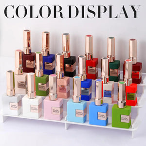 Double Rhythm Translucent Gel Polish Sheer Neutral Natural Light Milky Same Color Same Bottle 15ML Jelly Nail Polish Nail Art DIY at Home (Milky Rose Pink-A1380) Rieworkes