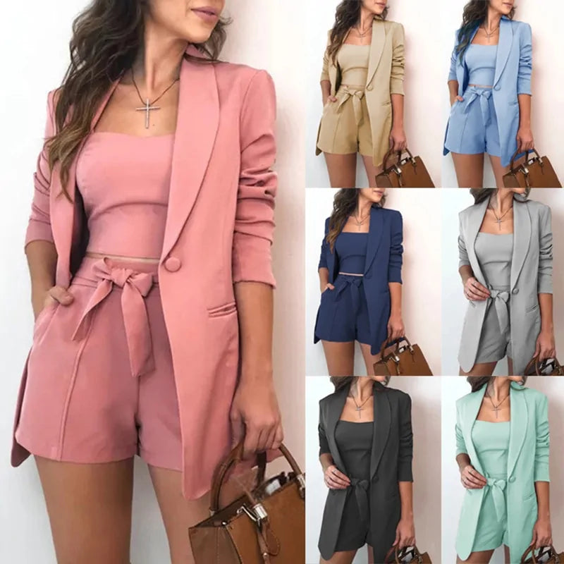 Long-Sleeve Blazer Set Rieworkes