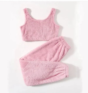 Women's Winter Plush Pajama Set Mimarta