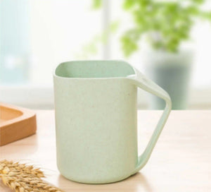 Wheat Square Mouth Oblique Toothbrush Cup Rieworkes