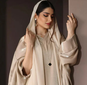 Elegant Muslim Satin Robe for Women Mimarta
