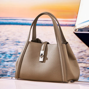 Fashionable Korean-style Large-capacity Leather Handbag Rieworkes