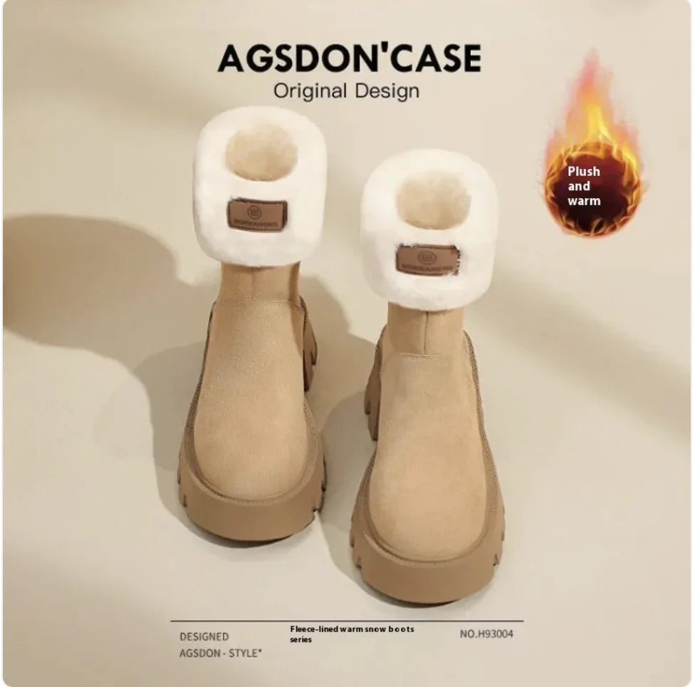 Women's Winter Fleece-Lined Thermal Shoes Mimarta