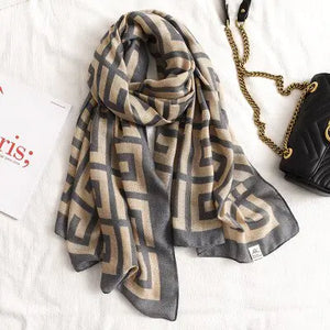 Plaid Scarf for Women Rieworkes