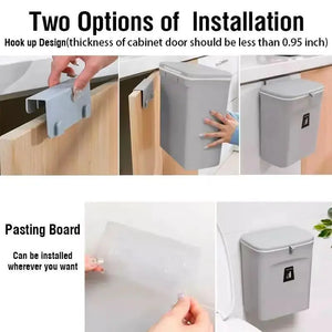 Kitchen Trash Can Kitchen Waste Bin Kitchen Garbage Cans Recycle Rubbish Bin for Kitchen Dustbin Garbage Bin Trash Bin Trashcan Rieworkes