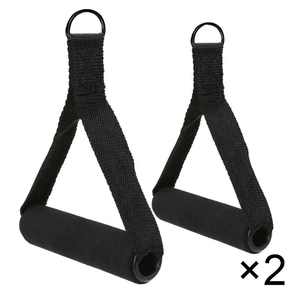 Nylon Tricep Rope Cable Handles: Gym Machine Attachment Set Rieworkes