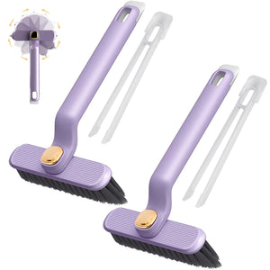 2 PCS Rotating Crevice Cleaning Brush Upgrade Hard Bristle Brush Hand-held Gap Cleaning Brush 360° Rotating Crevice Cleaning Tool Household Cleaning Brush for Kitchen Bathroom Bathtub Tiles Window Mimarta