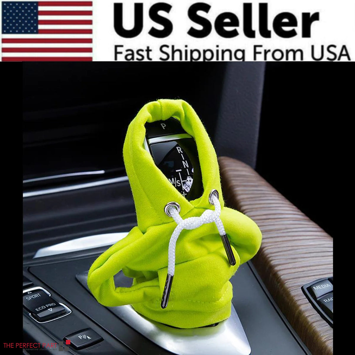 Car Gear Shift Cover Mini Hoodie Gear Shift Cover for Car Shifter Interior Trim Rieworkes