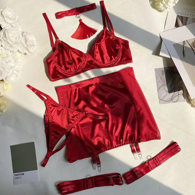 Sissy Seamless Lingerie Set Rieworkes