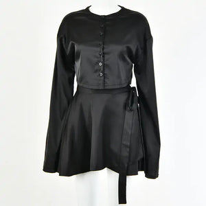 Soft Satin Two Piece Set Rieworkes