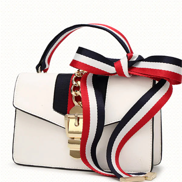 Small Square Bag with Ribbon and Wine God Design Rieworkes