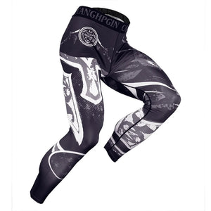 Men's Pro Compression Running Tights: Hot Yoga Pants for Gym & Basketball Rieworkes