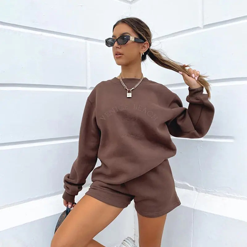 2023 Autumn Winter Women's Casual Hoodie Set Mimarta