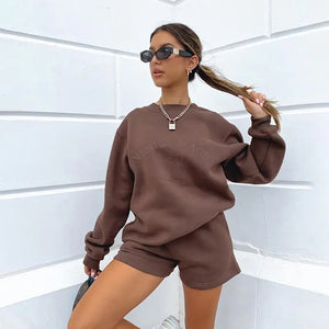 2023 Autumn Winter Women's Casual Hoodie Set Mimarta