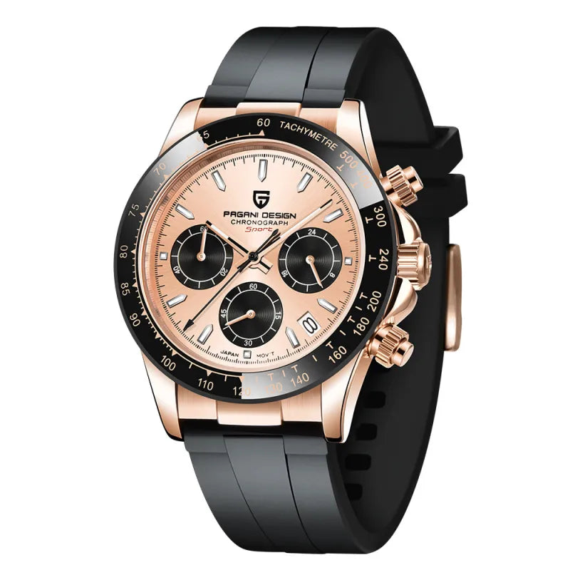 Multifunctional Waterproof Silicone Band Quartz Watch Rieworkes