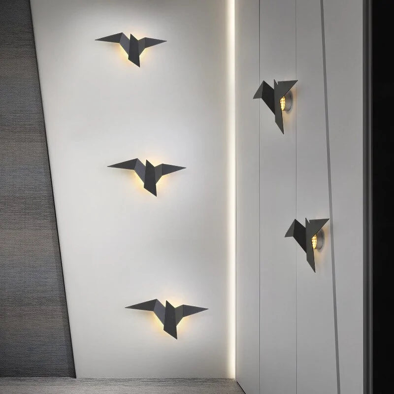 Nordic Iron Bird Wall Lamp for Home Decor Rieworkes