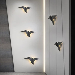Nordic Iron Bird Wall Lamp for Home Decor Rieworkes
