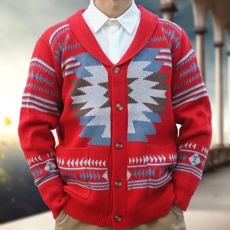 Vintage Jacquard Sweater for Men - Autumn &amp; Winter Mimarta