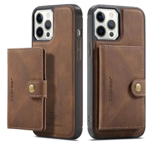 Luxury Magnetic Safe Leather Case For iPhone Rieworkes