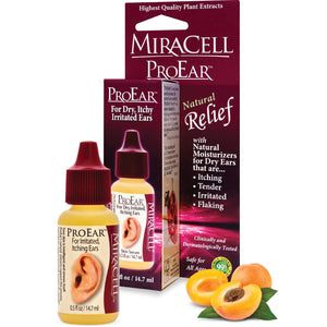 Miracell ProEar, Ear Drops for Itchy Ears, Clogged Ears, Irritated Ears, Dry Ears. All Natural Ear Oil for, Babies, Kids, Adults, and Dogs 0.5oz Rieworkes