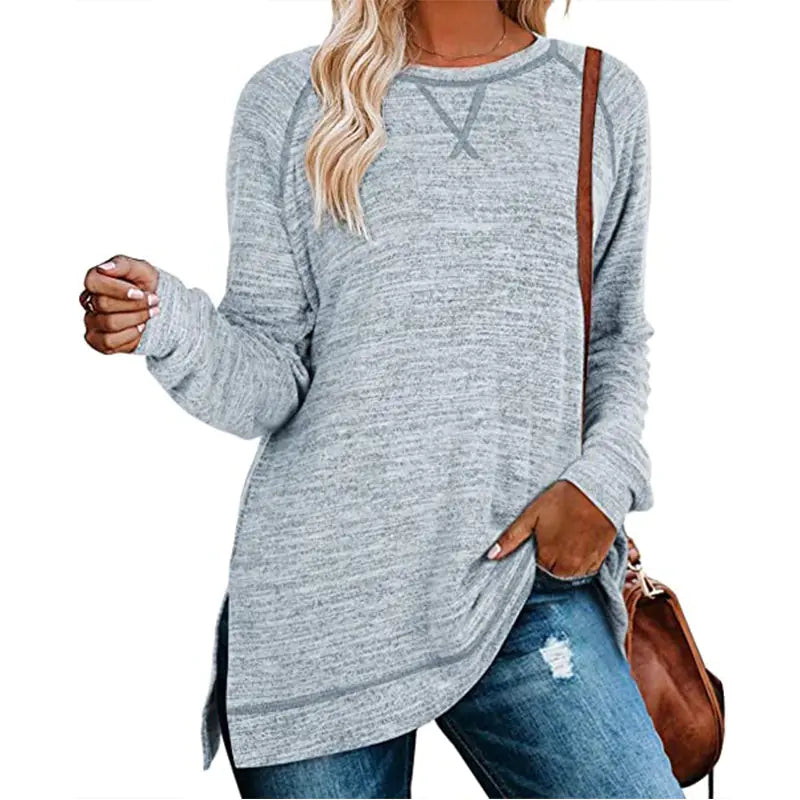 Solid Color Sweater for Women - Autumn/Winter Collection Rieworkes