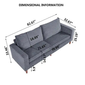 Grey Linen Sofa Rieworkes