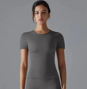 Women's Solid Color Sport T-Shirt Mimarta