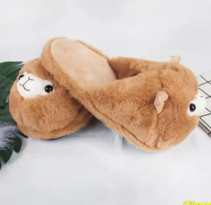 Fluffy Alpaca Slippers Rieworkes