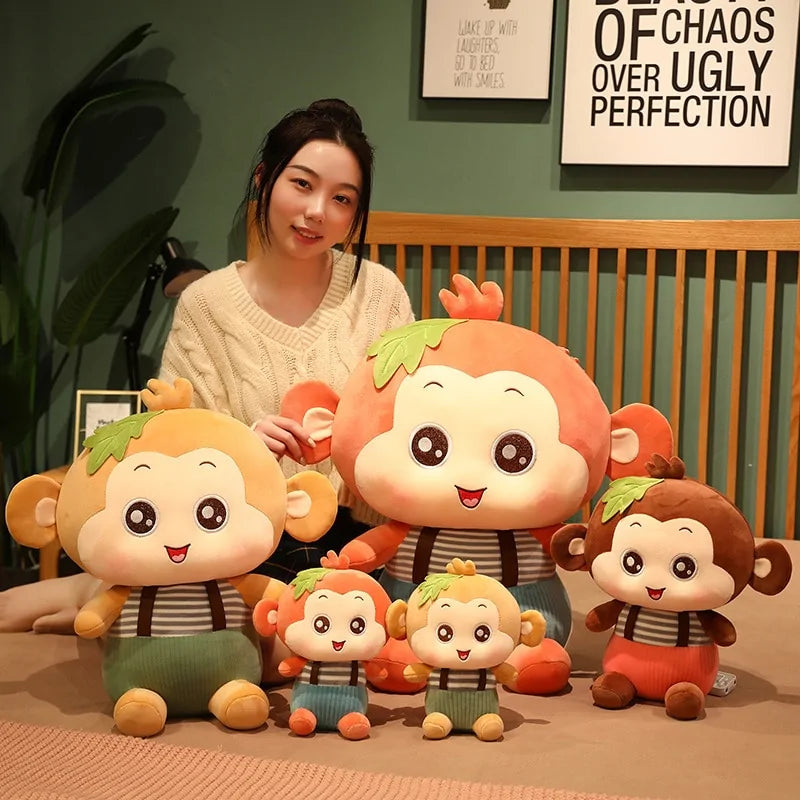 Sitting Monkey Plush Toys Rieworkes