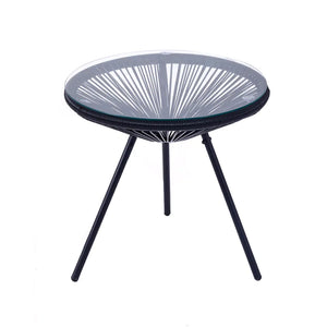 3-Piece Outdoor Patio Rattan Chair Set with Table Mimarta
