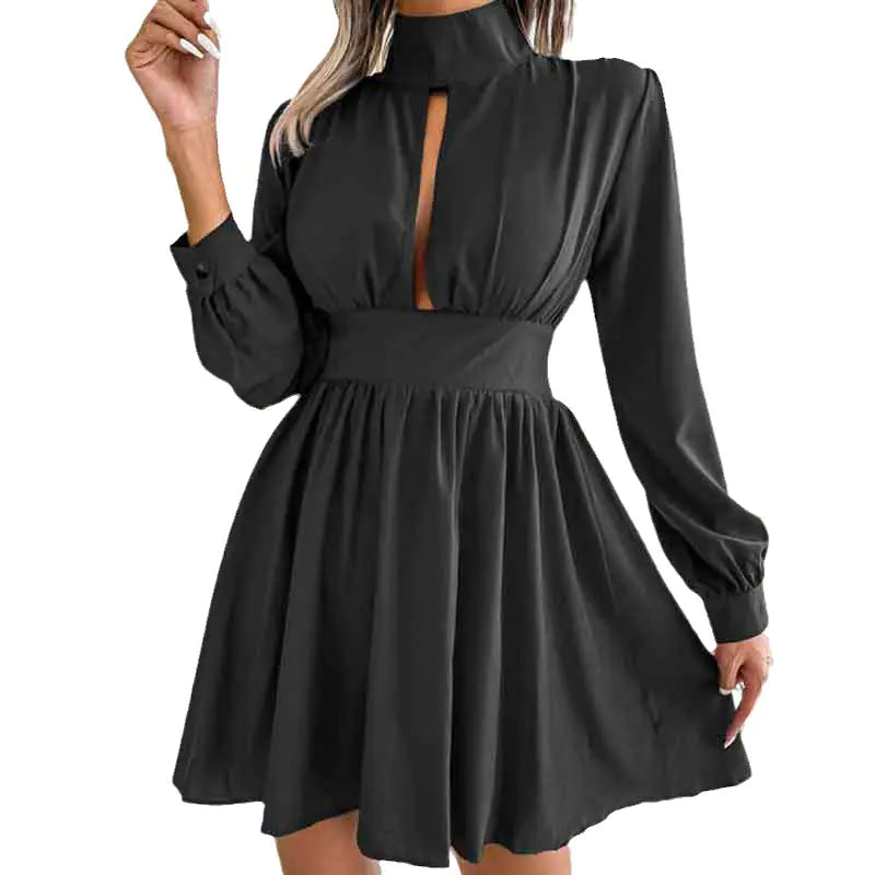 2023 Spring New Women's Elegant Solid Color Dress Mimarta