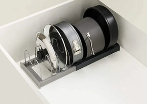 Stainless Steel Adjustable Pot Lid Rack Rieworkes