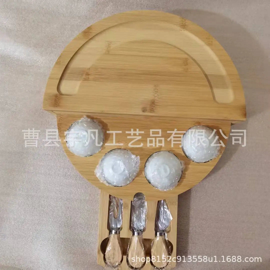 Bamboo Cheese Plate Wooden Breadboard Rieworkes