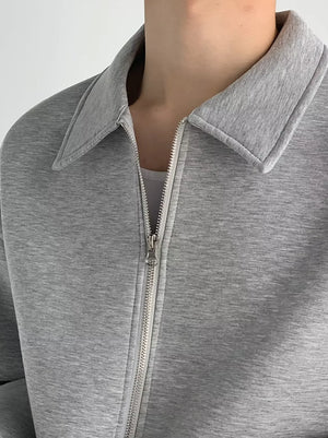Flip Collar Zipper Coat Rieworkes
