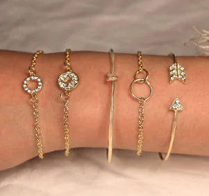 Stacked Bracelet Set #7 Gold Rieworkes