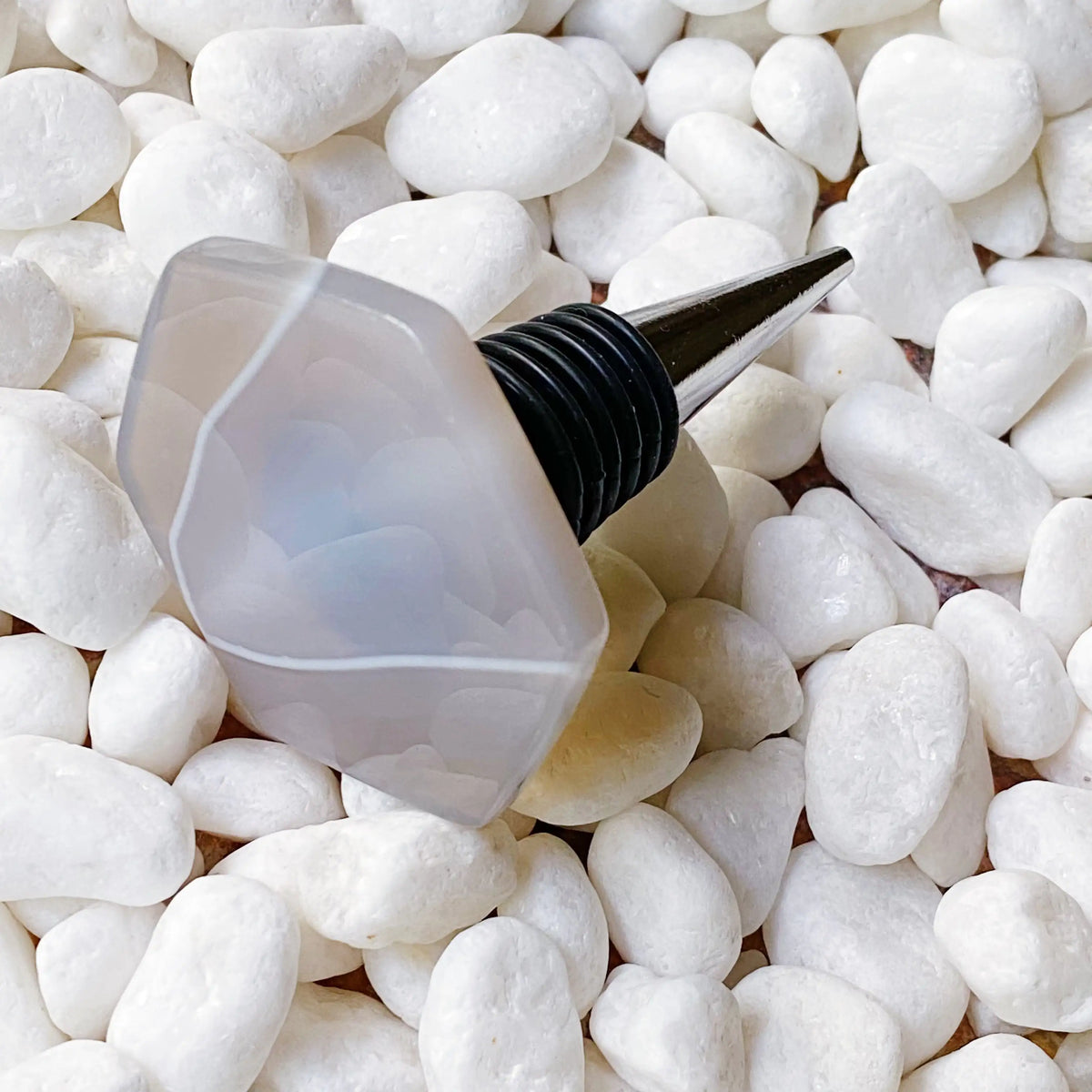 Soho Lounge Hexagon Stone Wine Stopper Rieworkes