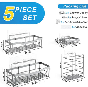 Bathroom Wall-mounted Storage Rack Mimarta