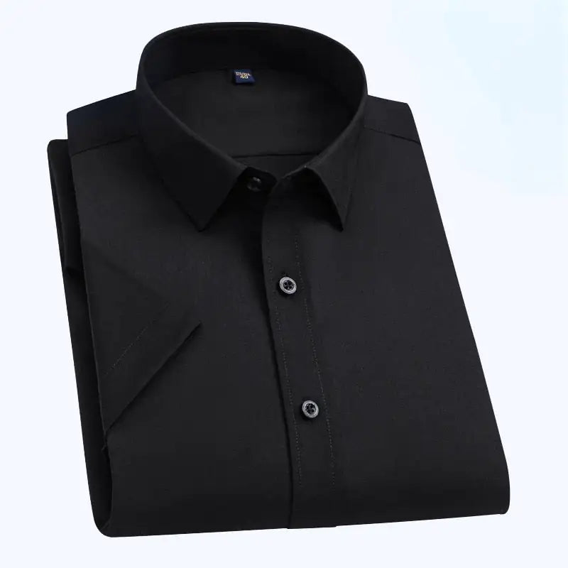 Oil Stain Proof Waterproof Hydrophobic Men Short Sleeve Business White Shirt Rieworkes
