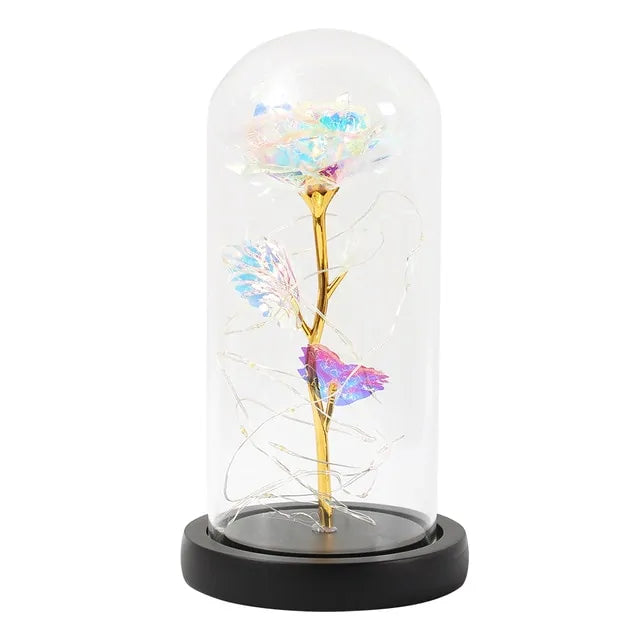 Enchanted Glass Rose Decoration Rieworkes