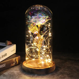 Enchanted Glass Rose Decoration Rieworkes