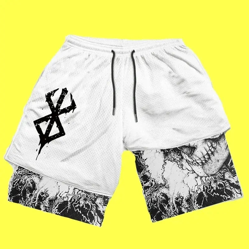 Y2K Men’s Anime Gym Shorts Rieworkes