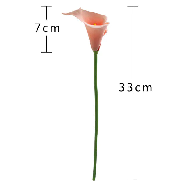 Artificial Calla Lily Decor for Living Room &amp; Dining Table Rieworkes